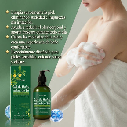 GEL DE DUCHA ÁRBOL DE TÉ — PURIFICACIÓN, FRESCURA Y PROTECCIÓN NATURAL